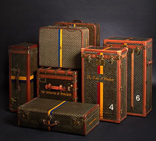 Coco Chanel's Goyard set also must take second or third place after Karl Lagerfeld.