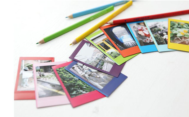 A special package of 10 sheets: Fujifilm instax mini Rainbow Instant Film for $9.00.