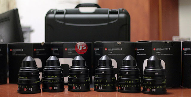 A set of Leica Summicron-C lenses