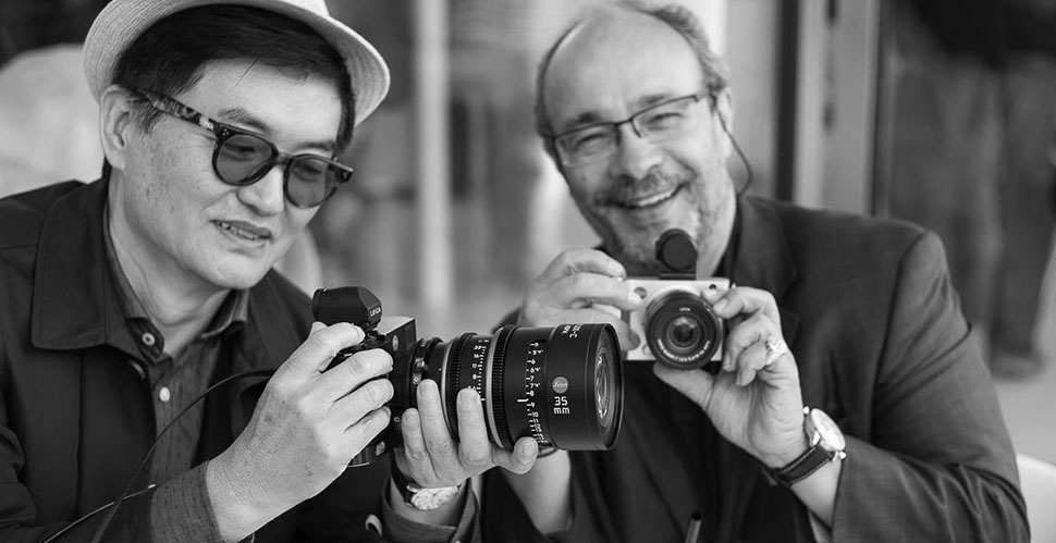 Ike Lee and Andreas Kaufmann with Leica Cine lenses on Leica M 240. Photo by Matthias Frei