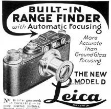 Maybe as simple as this: He used his first Leica, the Leica-Couplex (Leica D) with the 50mm Elmar f/3.5. He was said to black out the silver parts of the camera.