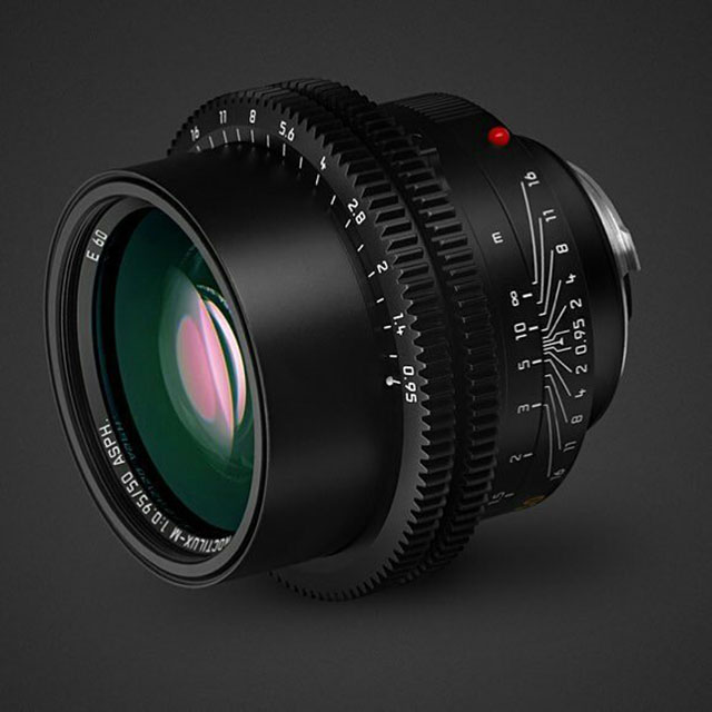 The 50mm Noctilux f/0.95 in a PL mount for video cameras in 2016. 