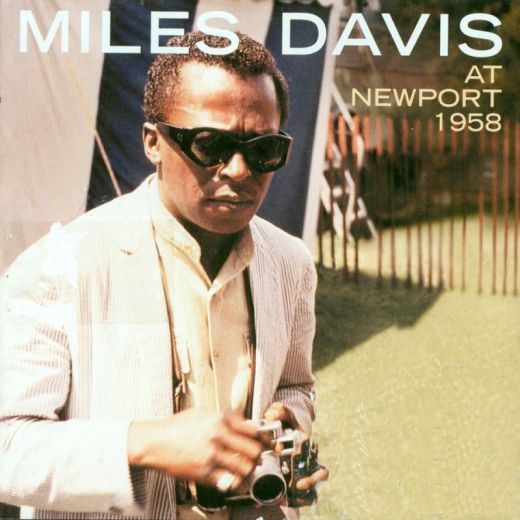 Miles Davis with his Leica on the cover of the Live at Newport 1958