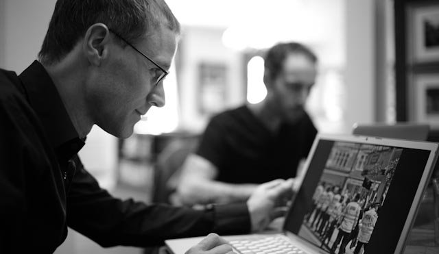 Editing in the Overgaard Workshop. © Thorsten Overgaard.