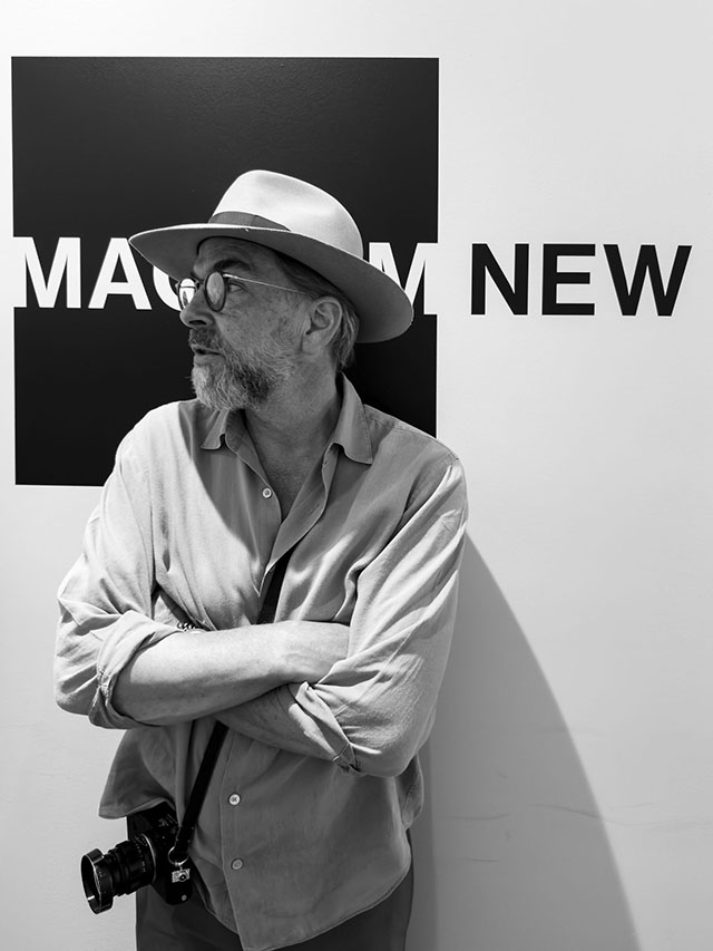 Thorsten at Magnum Photos New York. Photo by Steven Collins.