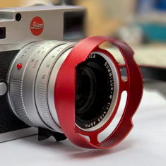 Ventilated Lens Shade in RED for the
Leica 35mm f/1.4 FLE  
